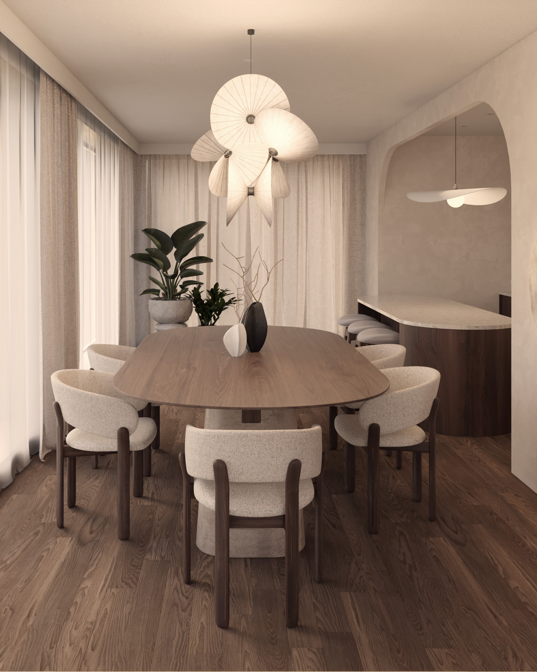 Elegancki saloon jadalny